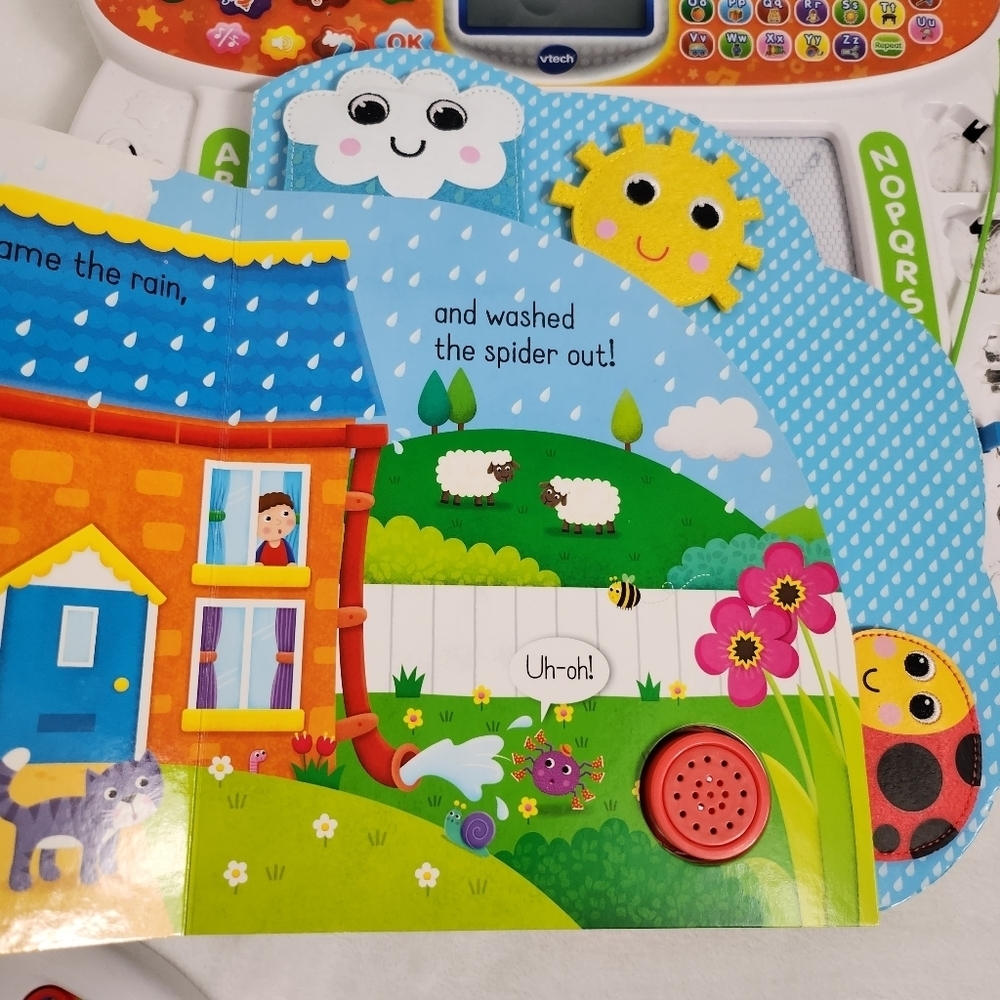 3 X educational toys:leap frog learning friend, itsy bitsy spider book, vtech - Picture 3 of 11